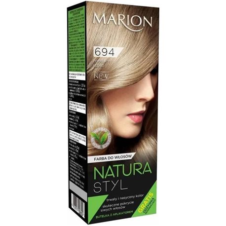 Farba do włosów Marion Natura Styl 694 Popielaty Blond