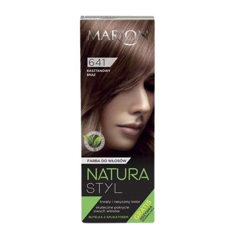 Farba do włosów Marion Natura Styl 641 Kasztanowy Brąz Farba do włosów Marion Natura Styl 641 Kasztanowy Brąz