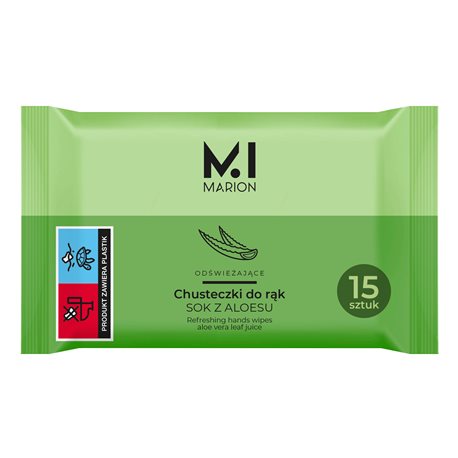 Marion Chusteczki Odświeżające Green Tea 15Szt