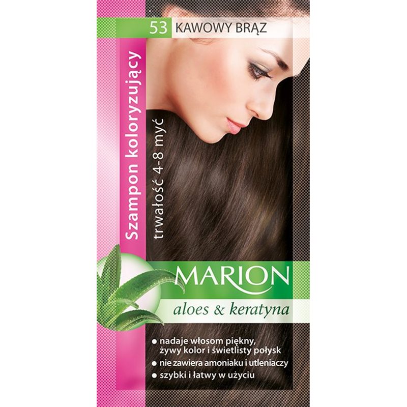 Marion szamponetka Kawowy Brąz 53 szampon koloryzujący 40ml Marion szamponetka Kawowy Brąz 53 szampon koloryzujący 40ml