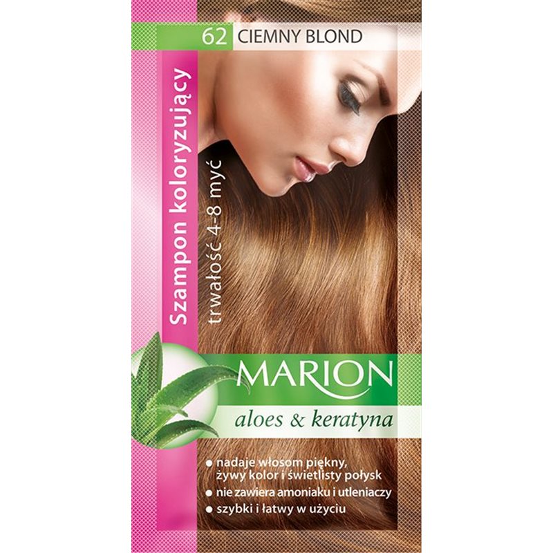 Marion szamponetka Ciemny Blond 62 szampon koloryzujący 40ml Marion szamponetka Ciemny Blond 62 szampon koloryzujący 40ml