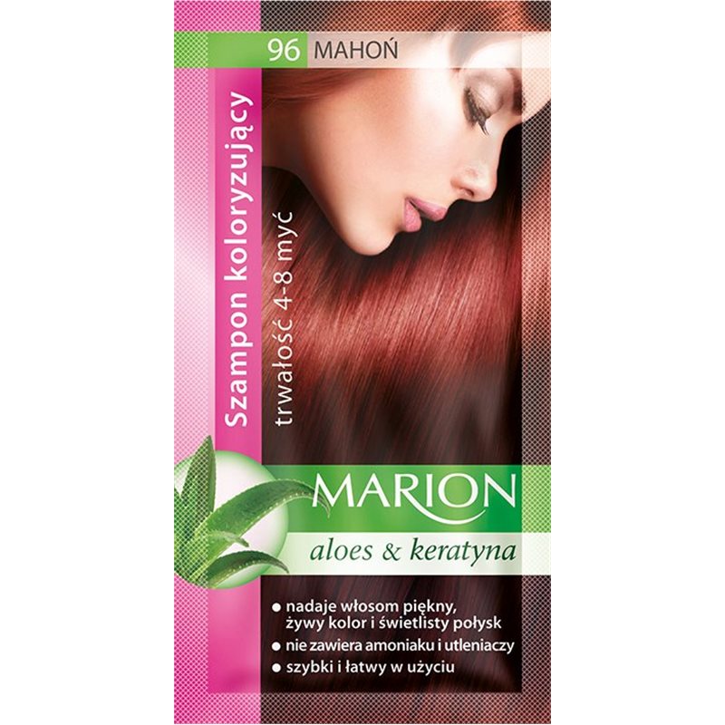 Marion szamponetka Mahoń 96 szampon koloryzujący 40ml Marion szamponetka Mahoń 96 szampon koloryzujący 40ml