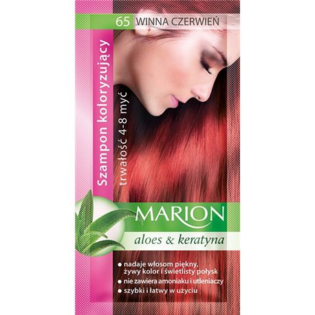 Marion szamponetka Winna Czerwień 65 szampon koloryzujący 40ml