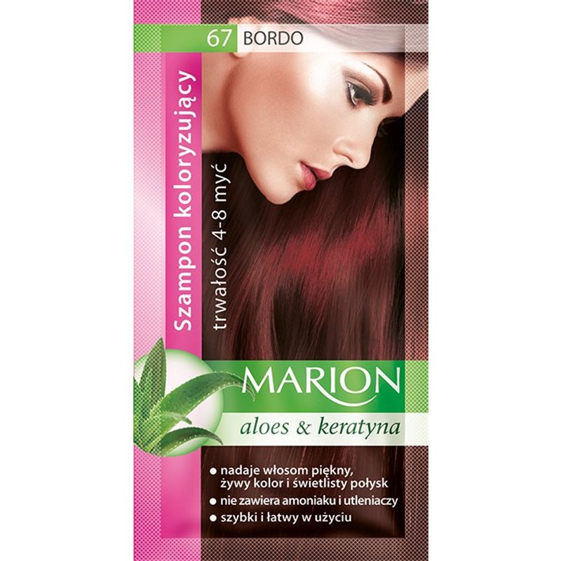 Marion szamponetka Bordo 67 szampon koloryzujący 40ml Marion szamponetka Bordo 67 szampon koloryzujący 40ml