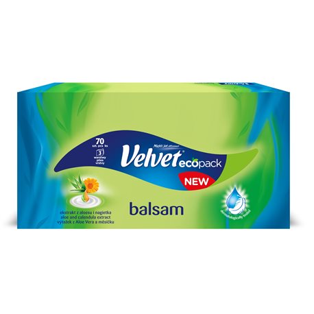 Velvet Balsam Chusteczki uniwersalne z ekstraktem z aloesu i nagietka 70 sztuk