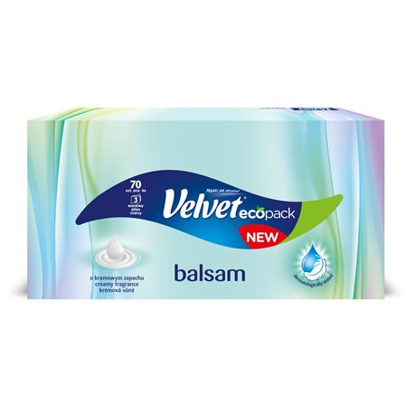 Velvet Balsam Chusteczki uniwersalne o kremowym zapachu 70 sztuk
