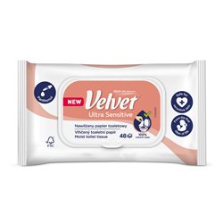 Velvet nawilżany papier toaletowy Ultra Sensitive 48 szt