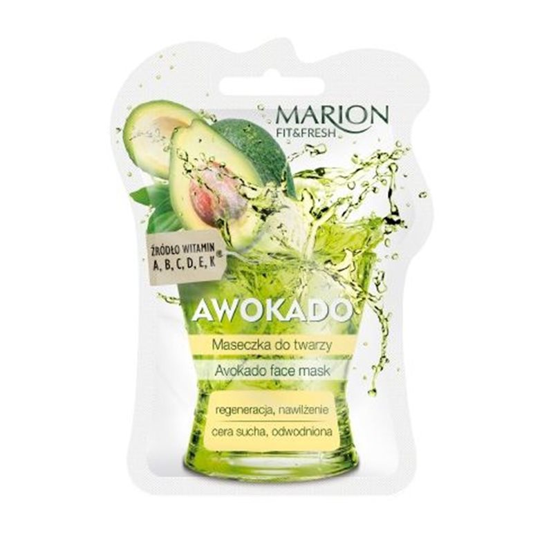Marion Maseczka do Twarzy Awokado Regeneracja i Nawilżanie 7,7ml Marion Maseczka do Twarzy Awokado Regeneracja i Nawilżanie 7,7ml
