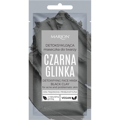 Marion Detoksykująca maseczka do twarzy Czarna Glinka 8 g