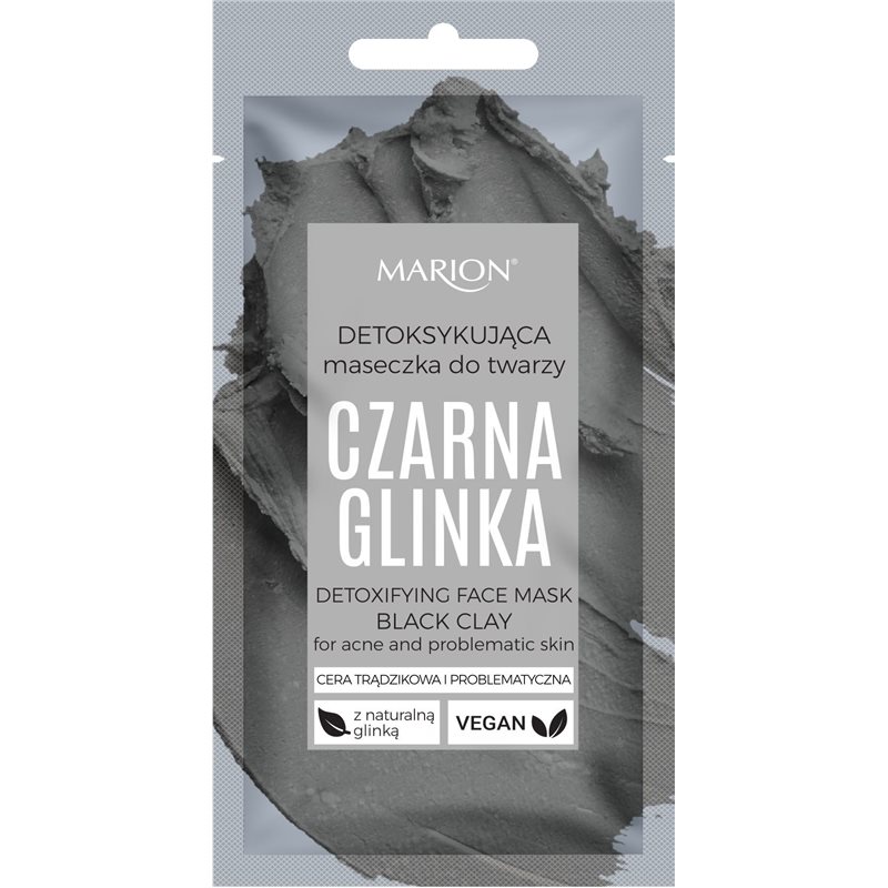 Marion Detoksykująca maseczka do twarzy Czarna Glinka 8 g Marion Detoksykująca maseczka do twarzy Czarna Glinka 8 g
