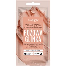 Marion Wzmacniająca maseczka do twrzy Różowa Glinka 8g