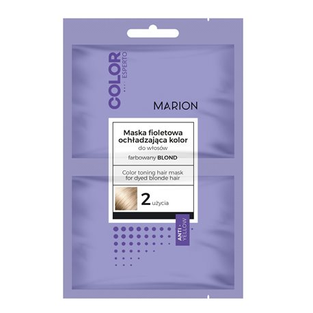 Marion Color Esperto maska fioletowa do włosów ochładzająca kolor blond saszetka