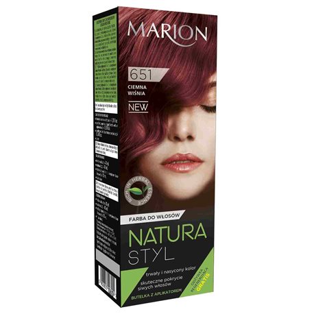 Marion Natural farba do włosów 651 Ciemna Wiśnia