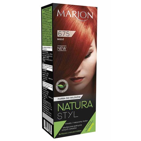Farba do włosów Marion Natura Styl 675 Miedź