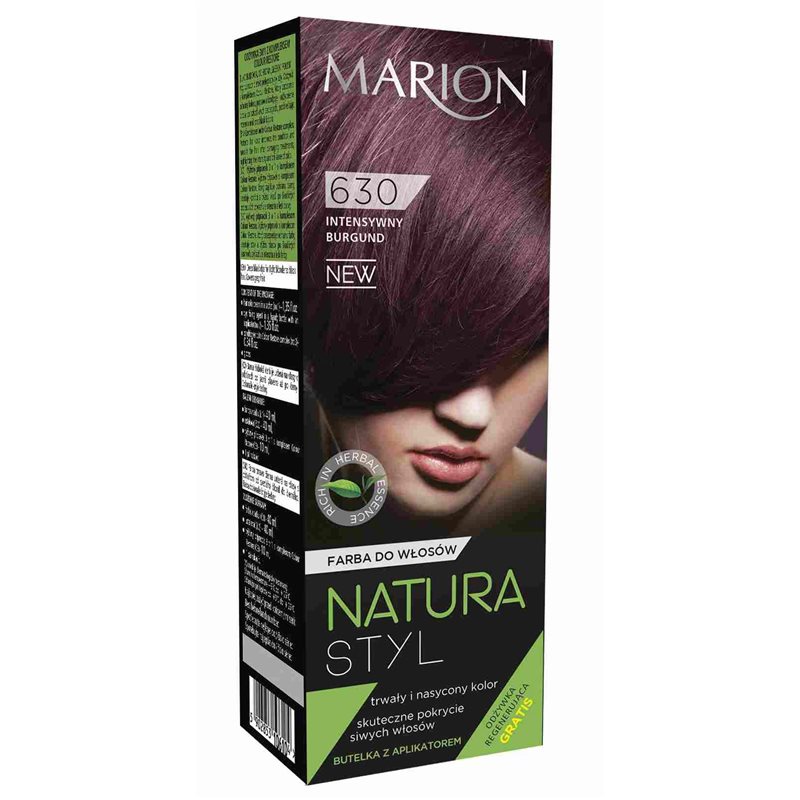 Farba do włosów Marion Natura Styl 630 Intensywny Burgund Farba do włosów Marion Natura Styl 630 Intensywny Burgund