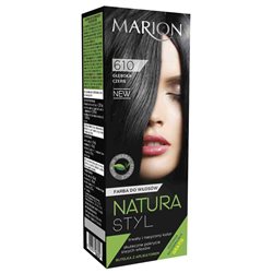 Farba do włosów Marion Natura Styl 610 Głęboka Czerń
