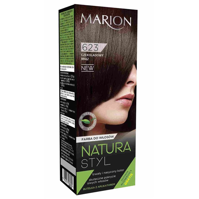 Farba do włosów Marion Natura Styl 623 Czekoladowy Brąz