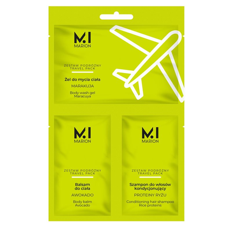 Marion zestaw podróżny Travel Pack (żel do ciała + balsam + krem) saszetka Marion zestaw podróżny Travel Pack (żel do ciała + balsam + krem) saszetka