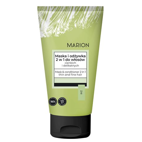 Marion maska i odżwywka do włosów 2w1 cienkich delikatnych ryż 150ml