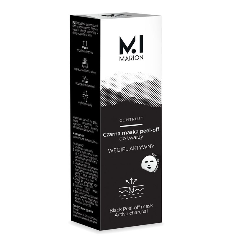 Marion Detox Czarna Maska Peel-Off z Aktywnym Węglem Marion Detox Czarna Maska Peel-Off z Aktywnym Węglem