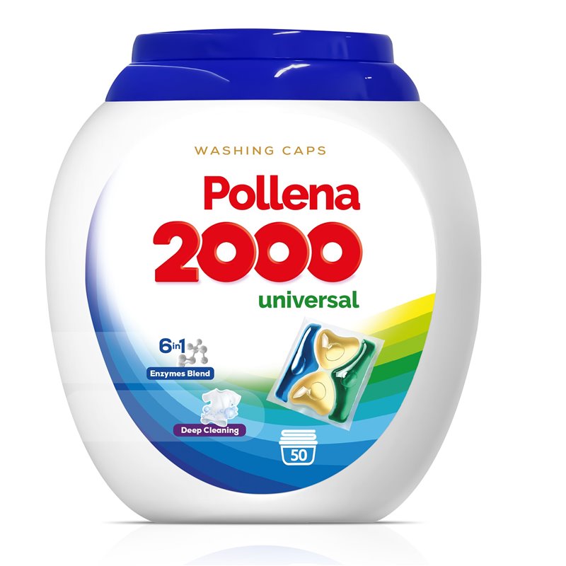 POLLENA 2000 Kapsułki do prania 50 szt. Uniwersalne POLLENA 2000 Kapsułki do prania 50 szt. Uniwersalne