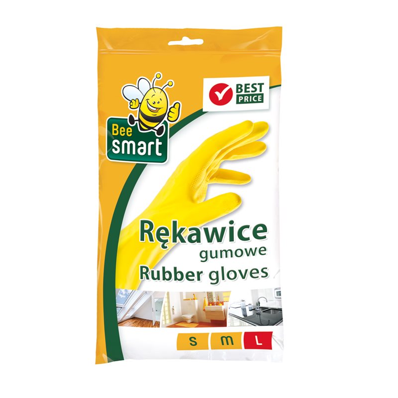 Bee Smart rękawice gumowe L