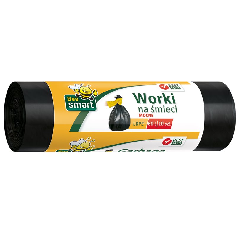Bee Smart worki na śmieci LDPE 60l 10szt
