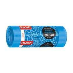 Paclan worki segregacja papier niebieskie 60l 20szt