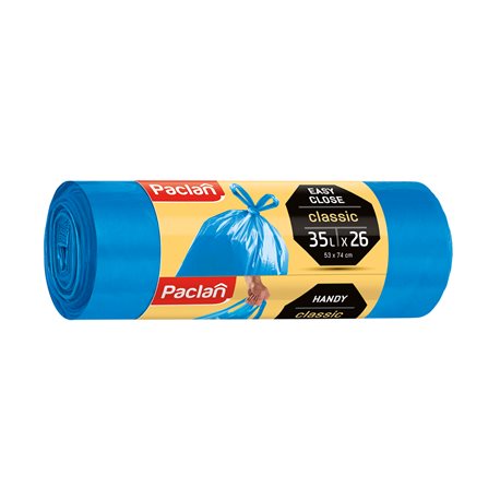Paclan Worki na śmieci Classic z uszami 35L 26szt 9mic