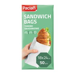 Paclan Torebki śniadaniowe 18 x 24,5 cm (50 sztuk)