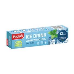 Paclan Woreczki do lodu samozamykające 12 sztuk