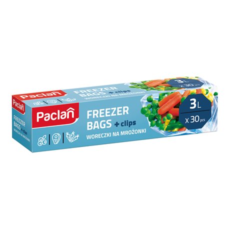 Paclan woreczki na mrożonki 3l 30szt