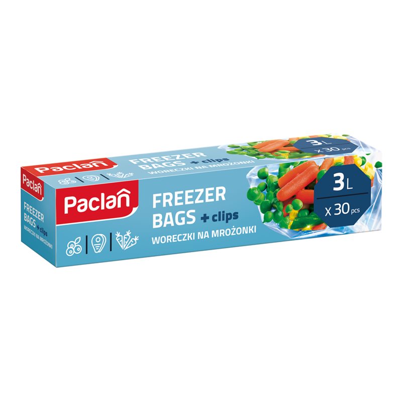 Paclan woreczki na mrożonki 3l 30szt Paclan woreczki na mrożonki 3l 30szt