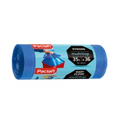Worki na śmieci Paclan Multitop 35 l 36 sztuk niebieskie