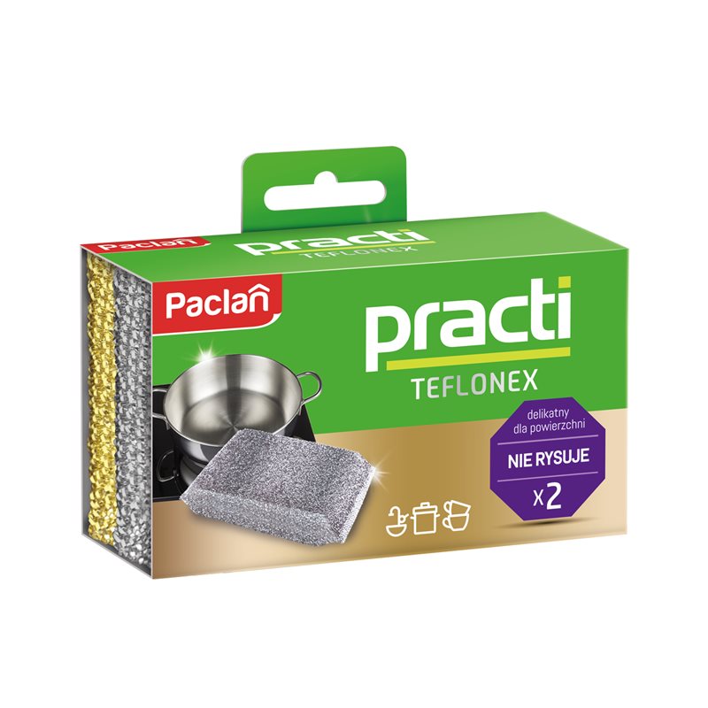 Paclan Practi Zmywak kuchenny "Teflonex" 2szt Paclan Practi Zmywak kuchenny "Teflonex" 2szt