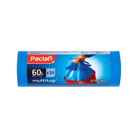 Worki na śmieci Paclan Multitop 60 l 20 sztuk