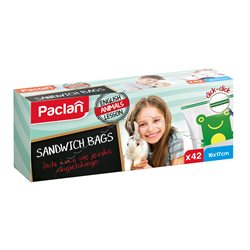 Paclan Woreczki śniadaniowe z podwójną struną 42 szt