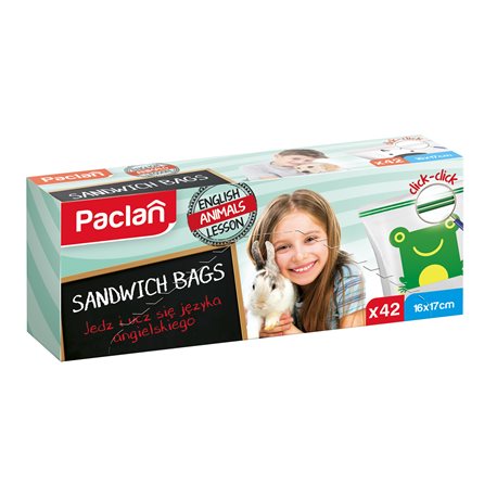 Paclan Woreczki śniadaniowe z podwójną struną 42 szt