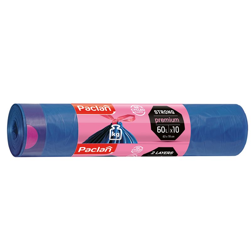 Paclan premium Worki na śmieci 60 l 10 sztuk Paclan premium Worki na śmieci 60 l 10 sztuk