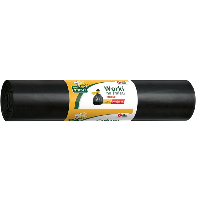 Bee Smart worki na śmieci LDPE 240l 10 sztuk Bee Smart worki na śmieci LDPE 240l 10 sztuk