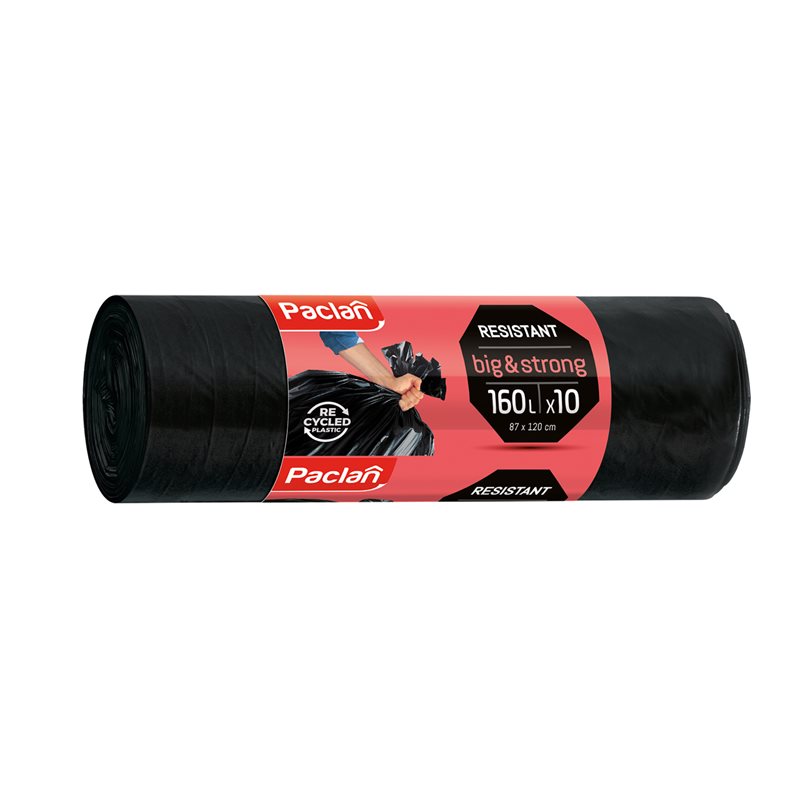 Worki na śmieci Paclan Big & Strong 160 l 10 sztuk