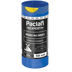 Paclan Expert Worki na śmieci z taśmą ściągającą 35 l 50 sztuk
