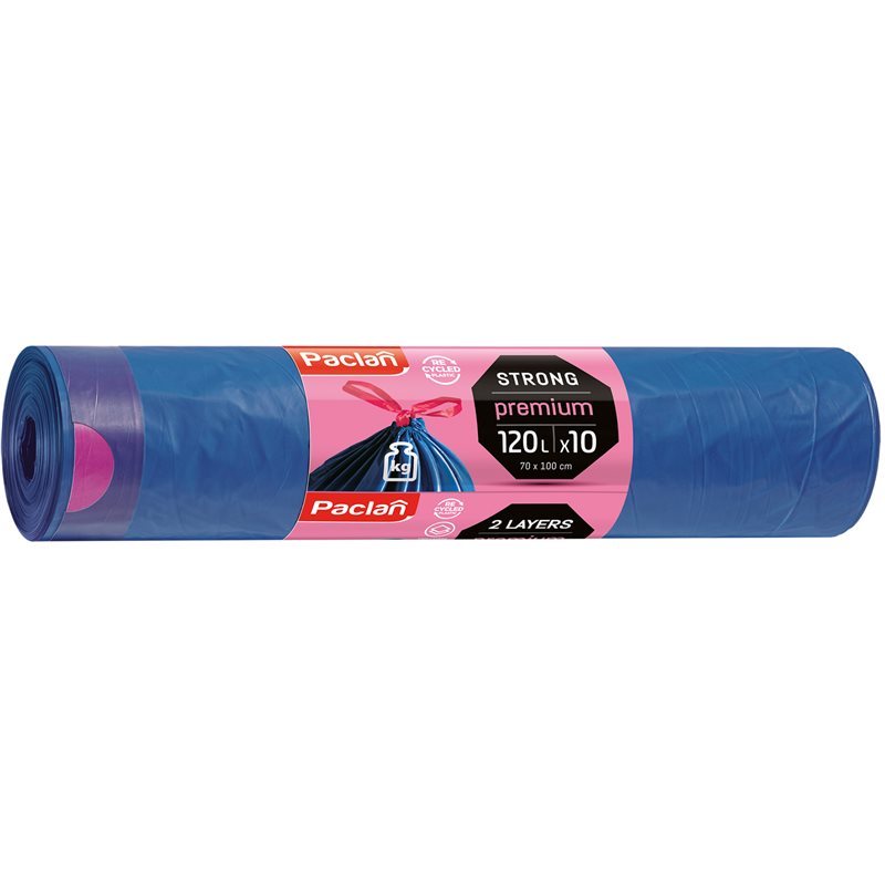Paclan Premium Worki na śmieci 120 l 10 sztuk Paclan Premium Worki na śmieci 120 l 10 sztuk