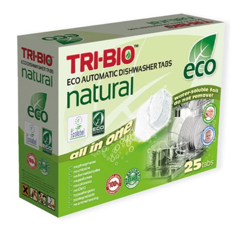 Tri-BioTabletki do zmywarki All-in-One 25 szt. – kompleksowa pielęgnacja naczyń i zmywarki Tri-BioTabletki do zmywarki All-in-One 25 szt. – kompleksowa pielęgnacja naczyń i zmywarki