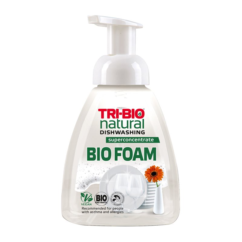 Tri-Bio Pianka do mycia naczyń 0,3L – delikatność i skuteczność w ekologicznej formie Tri-Bio Pianka do mycia naczyń 0,3L – delikatność i skuteczność w ekologicznej formie