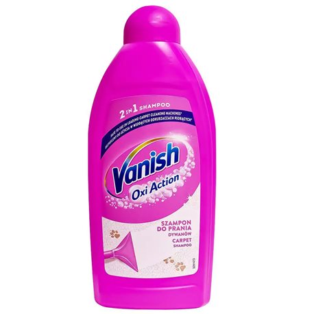 Vanish Oxi Action Szampon 2w1 do prania dywanów w wiodących odkurzaczach piorących 500ml