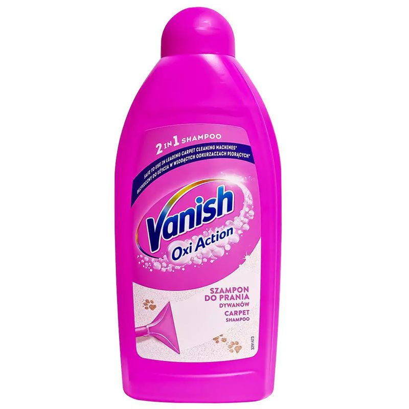 Vanish Oxi Action Szampon 2w1 do prania dywanów w wiodących odkurzaczach piorących 500ml Vanish Oxi Action Szampon 2w1 do prania dywanów w wiodących odkurzaczach piorących 500ml