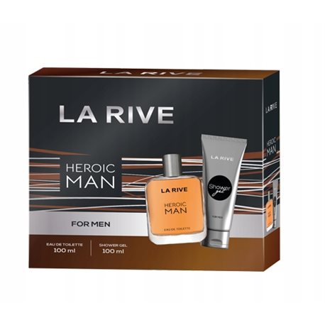 La Rive Men Zestaw Woda toaletowa 100ml + Żel pod prysznic 100ml Heroic Man