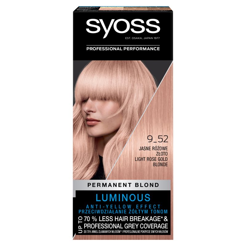 Syoss SalonPlex Farba do włosów Jasne Różowe Złoto 9-52
