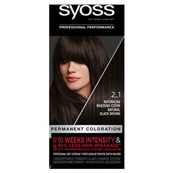 Syoss Farba do włosów Naturalna brązowa czerń 2-1